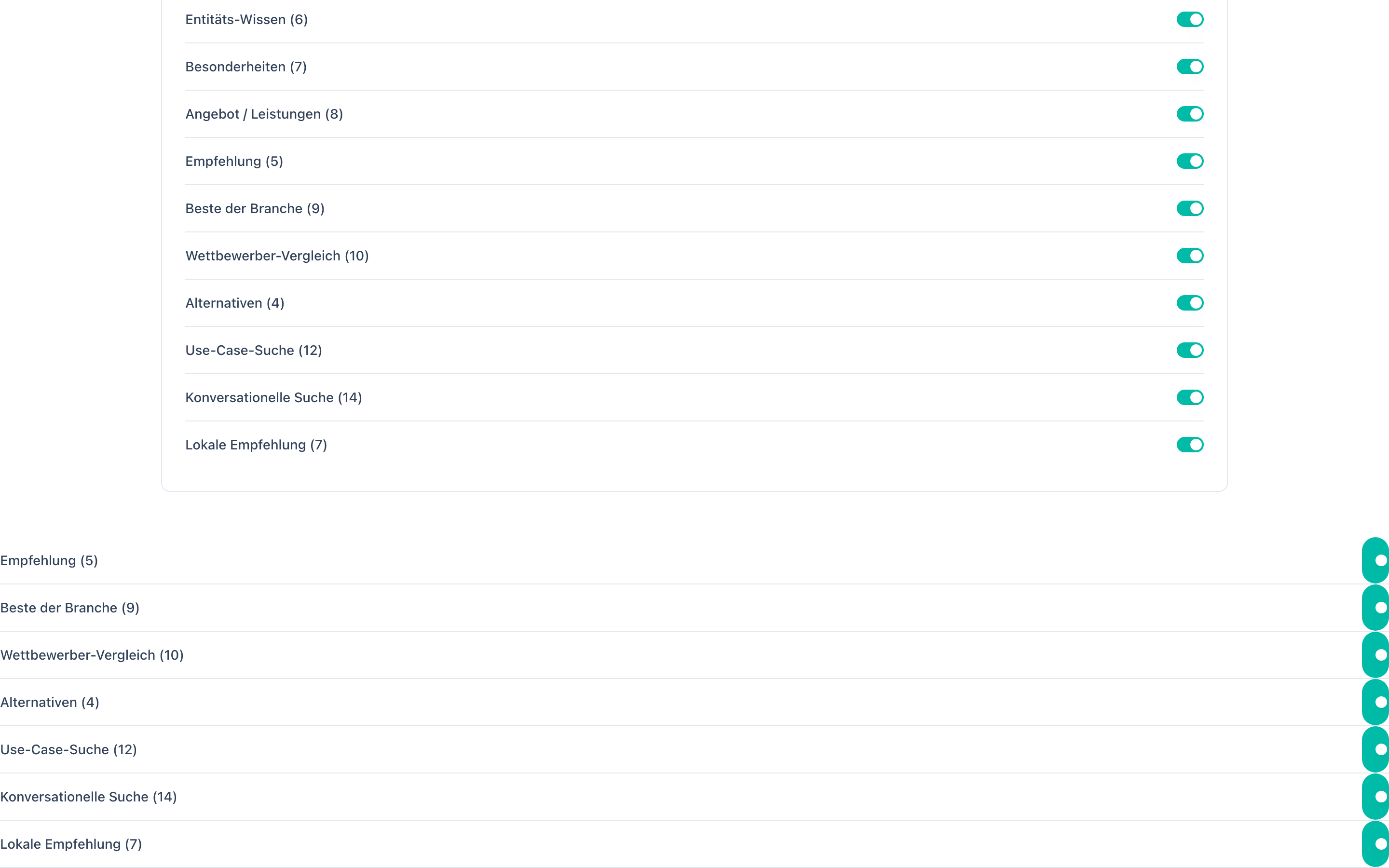 Unternehmensdetails-Karte mit Bearbeiten-Schaltfläche und editierbaren Feldern